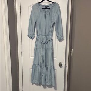 Ralph Lauren Light Blue Long Sleeve Dress